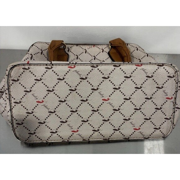 Vintage Retro Y2K 2000s Purse Cat Pattern Baby Phat Small Arm Tote by Kimora Lee - Picture 6 of 8